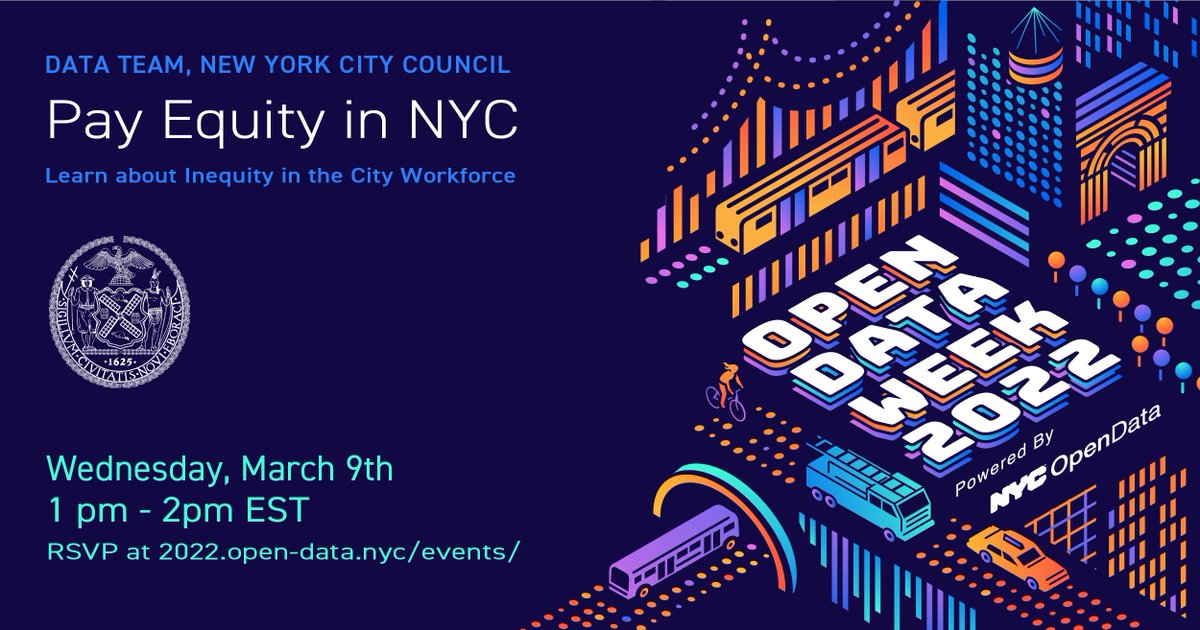 NYCCouncilData's tweet photo. Interested in pay inequity in NYC’s municipal workforce 💰?  Join us for a session on understanding the City’s #OpenData workforce pay inequities during #NYCOpenDataWeek 
#nycSOdata @nycSOdata @BetaNYC @NYCAnalytics

RSVP: https://t.co/aGvClz5i24 https://t.co/XCFZ8Q00j4