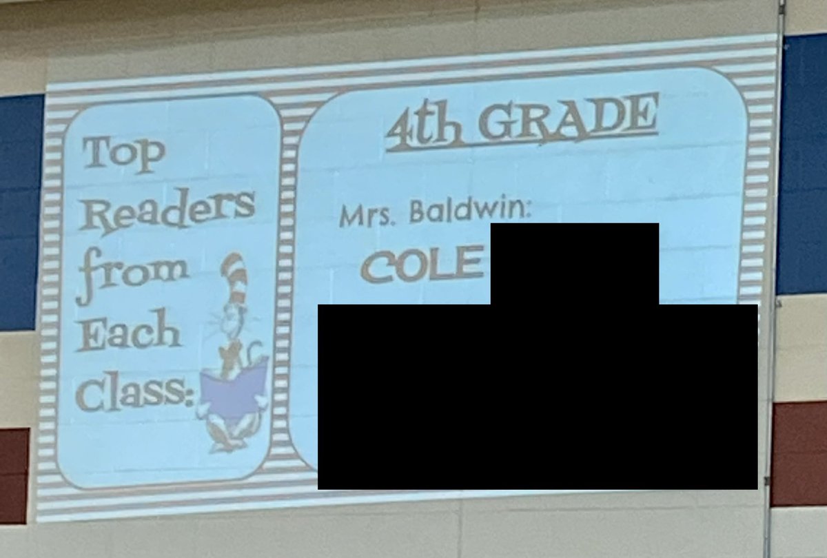 Cole read the most minutes school wide during Read Across America Week! He read a total of 700 minutes!! Good job!