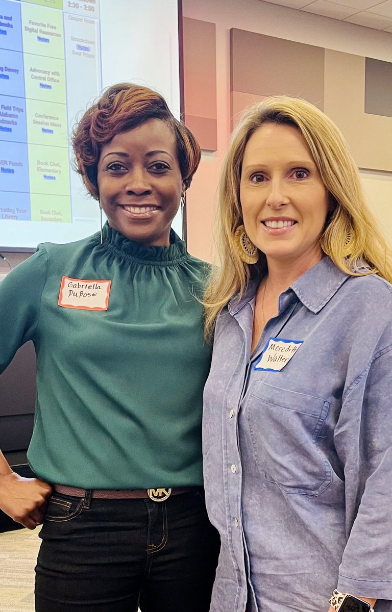 CHS_CFAlibrary's tweet photo. Mrs. DuBose and Mrs. Walters attended EdCamp ASLA PD for librarians at the Opelika Public Library. https://t.co/qyikTlU9EV