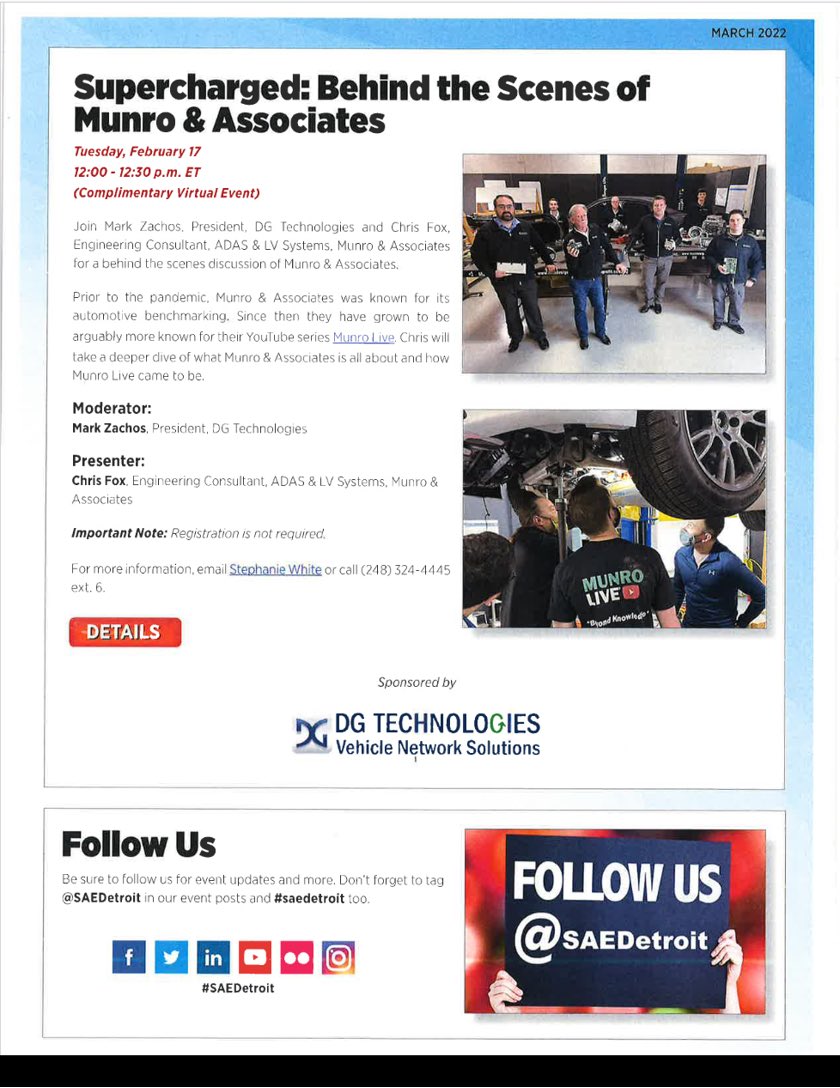 mpzachos's tweet photo. @SAEDetroit Supercharged Webcast:    Behind the scenes at Munro and Associates

In case you missed the original broadcast, here is the YouTube link to the recording:

https://t.co/LLqJamAD44 https://t.co/QUc4NNNA9J