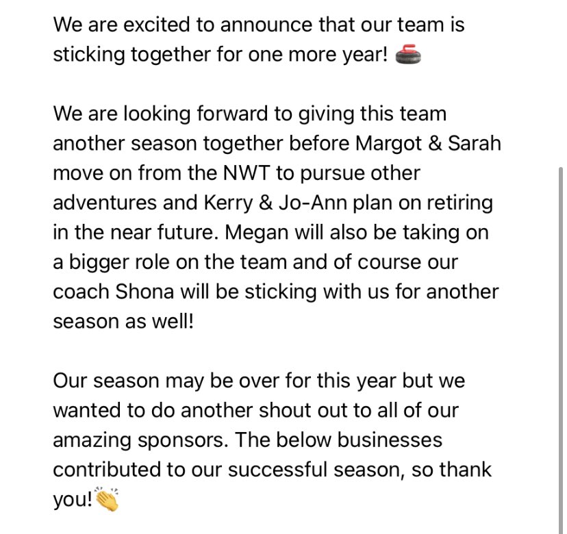 TeamGalusha's tweet photo. #OneMoreYear #curling https://t.co/Qy9bLrI4kF