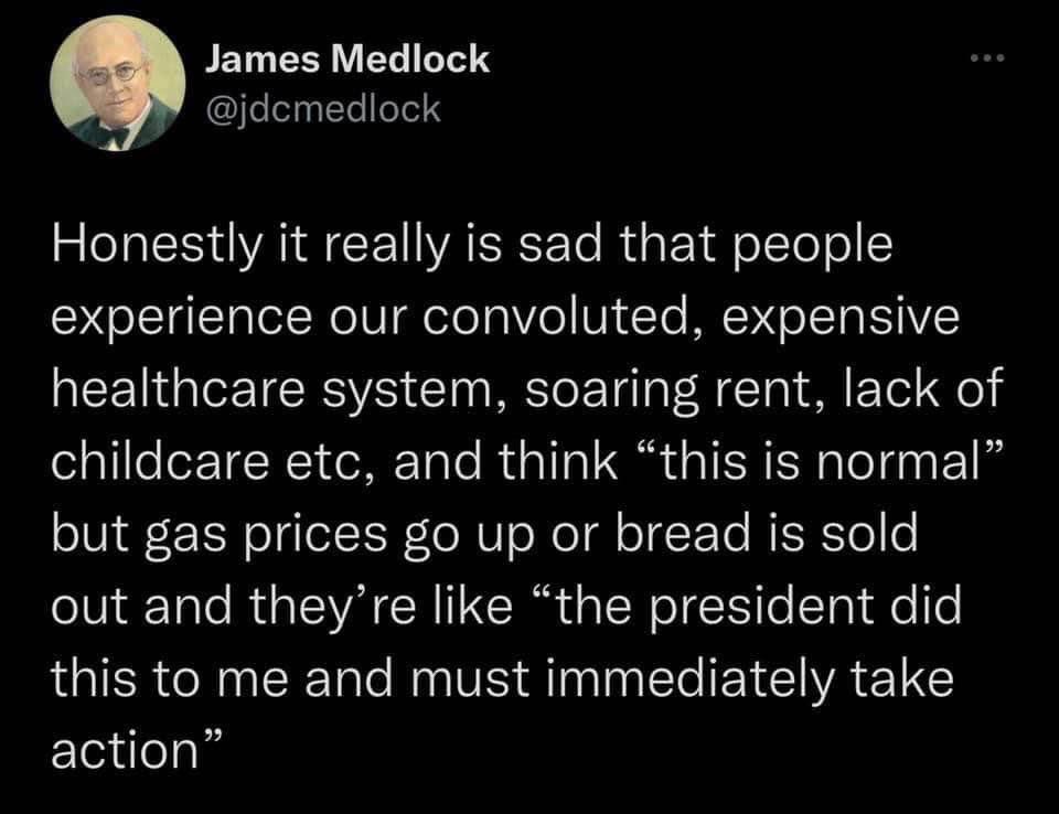 And just like that, the left no longer blames the President for the hardships of the American people. #BidenDelivers 😂😂😂