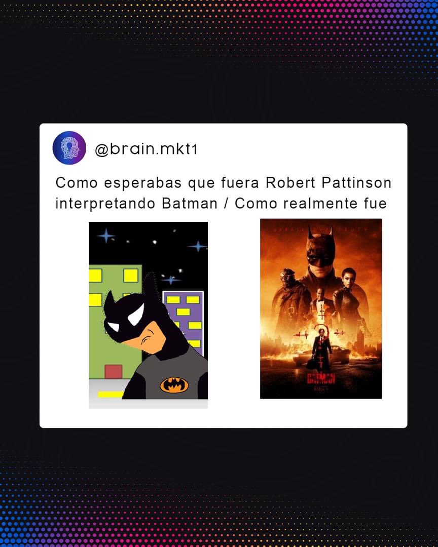 brain_mkt's tweet photo. ¿Ya viste #theBatman? Cuéntanos que te pareció te gustaría ver una adaptación de batman con el joker de Joaquín Phoenix

#batman #thebatman #batman20222 #robertpattinson #dcmovies #dccomis #dc #comis #batman2022 #enterate #comentarios #Noticias #cine #comis https://t.co/TtcqIvINmw