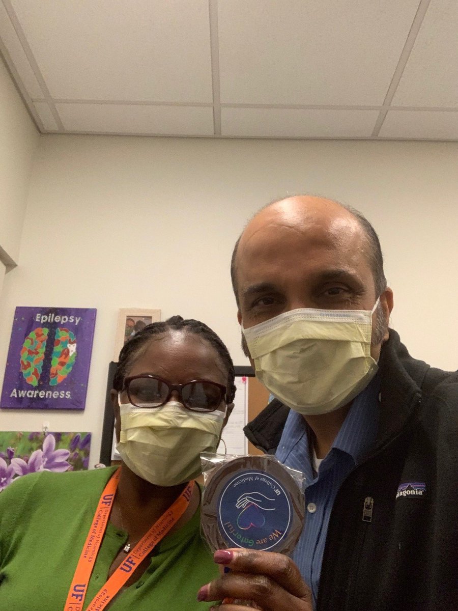 UF Epilepsy celebrates our invaluable physician extenders and support staff. Debbra Livingston, APRN, epilepsy surgery nurse - what would we, and our patients, do without you? Please enjoy the chocolate while you think of an answer.