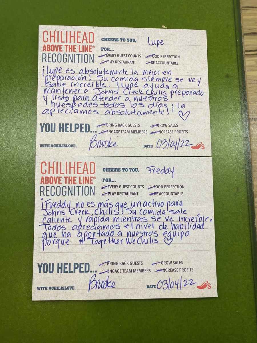 bosslady1778's tweet photo. But first we #Chilis 🌶 because it’s #TeamMemberAppreciationDay and how fitting that today I was able to give (with a little help) my first ATL in Spanish 🤩 what a great day to have a great day 🤩☀️🤩 with so much #chilislove 🌶❤️@Obione52 #ObisChampions #Back2Great https://t.co/HYk86Jzl9M