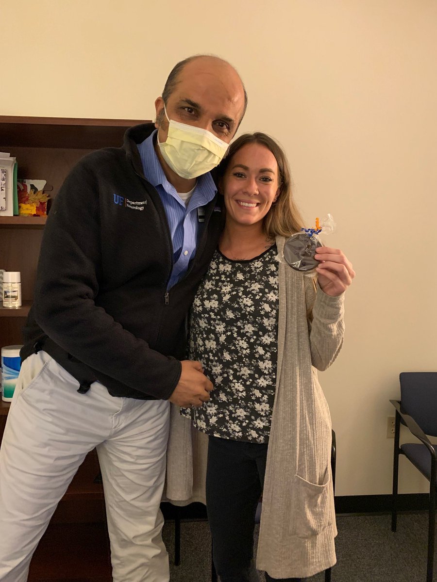 UF Epilepsy celebrates our invaluable physician extenders and support staff. Amanda Dyer, grants specialist supreme - thank you! (No, the chocolate is not paid for by indirects. It's our gift to you)