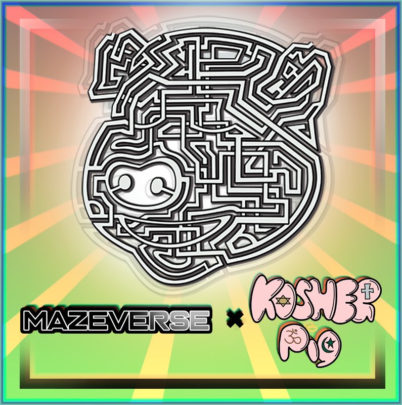 *Pokémon voice*

WHO’S THAT POKÉMON?

IT’S PIGACHU!

<a href="/Mazeversenft/">Mazeverse: Mazers</a> x Kosher Pig