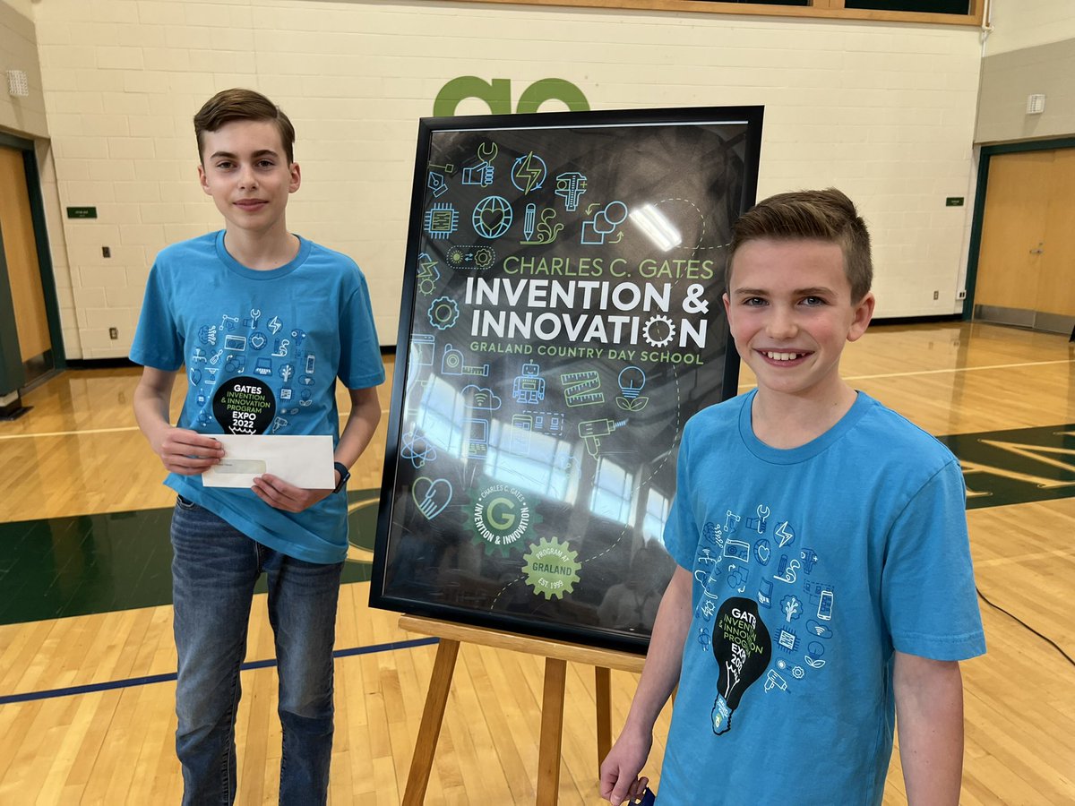 Graland's tweet photo. Congratulations to these Grades 7/8 Gates Invention &amp; Innovation Winners! 🎉 To learn more about their inventions, visit https://t.co/d0U5eWI6HN ⚙️ #GoGraland https://t.co/s5exJt2RfL