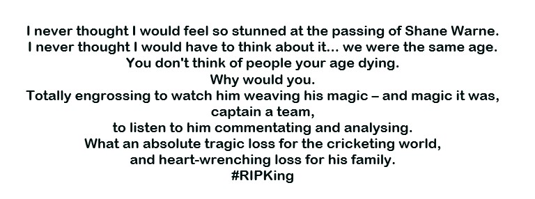 #RIPWarne