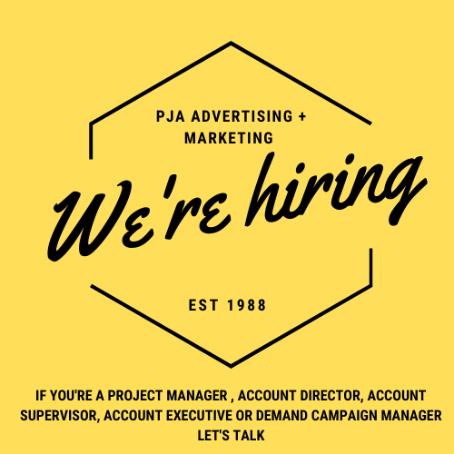 PJA is growing rapidly and looking to fill a range of account management, project management, and demand generation campaign manager positions. If you're interested, check out the job postings here  lnkd.in/eR9gZuD9