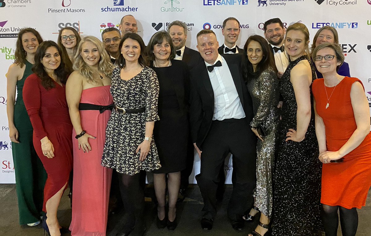 The @unibirmingham team flying the flag high at the @GrBhamChambers annual awards #GBCCAwards22