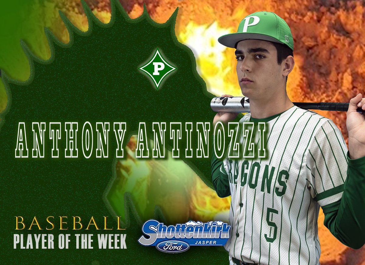 knowpickens's tweet photo. Congratulations to Anthony Antinozzi for being @ShottenkirkFord @PHSbaseballGA Player of the Week!💚⚾💚 https://t.co/7qKuLpLCO6