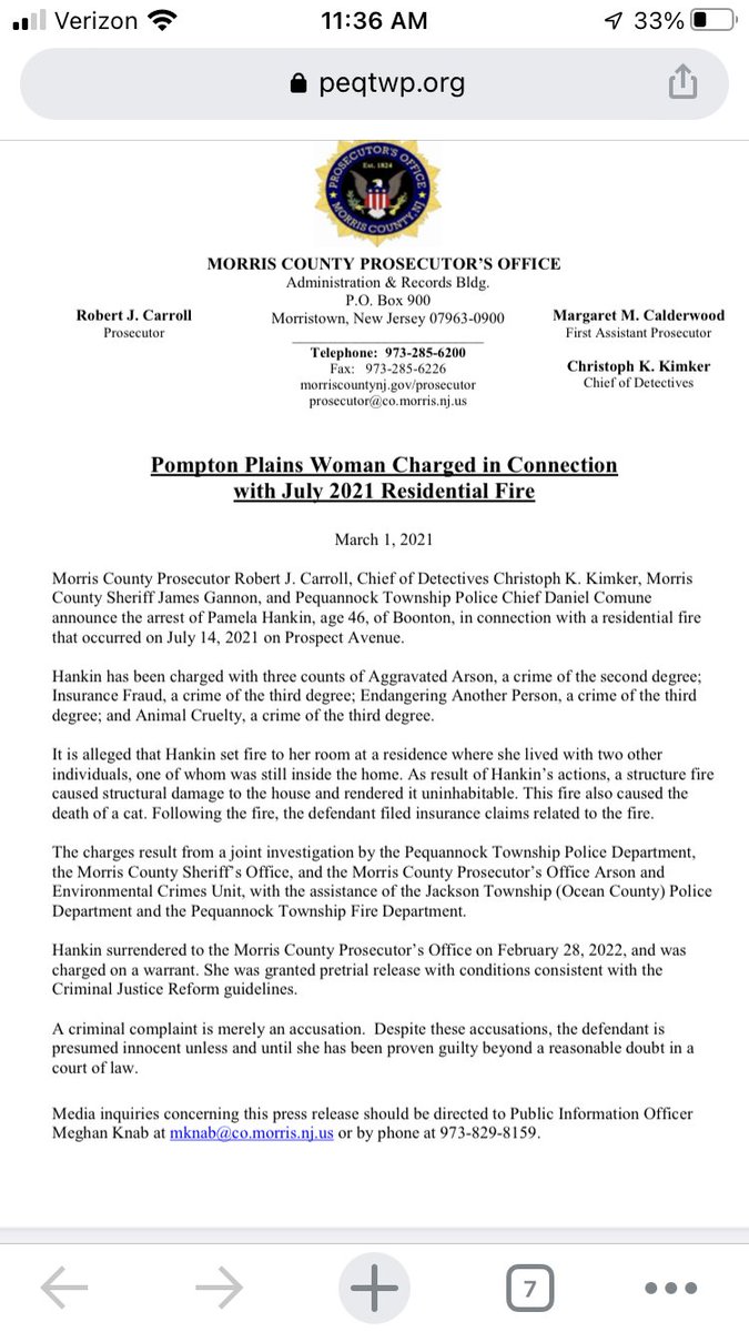 Very proud of our firefighters in operating safely at this call, putting the fire out, and preserving the scene for our PD partners. Job well done by all. - Chief Bell
