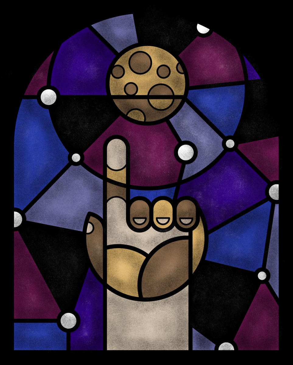 Hashglass Mosaic Series 2 | “Touching the Moon” | 1/70