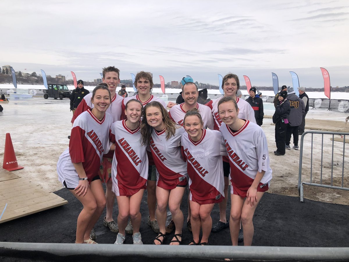 MrGarciaPE's tweet photo. My Unified PE class and I participated in the Cool School Polar Plunge today!  Such a great event geared towards High School students!  Such a joy and honor to teach and service side by side with these amazing students! @PlungeMN @SOMinnesota @SOMN_Nick @ISD876 @AnnandaleCards https://t.co/3r4GLLhhWy