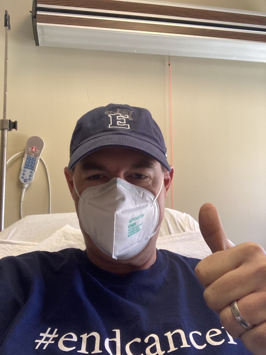 Little late but wanted thank everyone who dressed in blue today in honor of those impacted by Colorectal Cancer. Spent day at hospital getting fluids. God has us all and will never leave our side. I believe that. 
God Bless! And yes, Go CATS!
Matt
