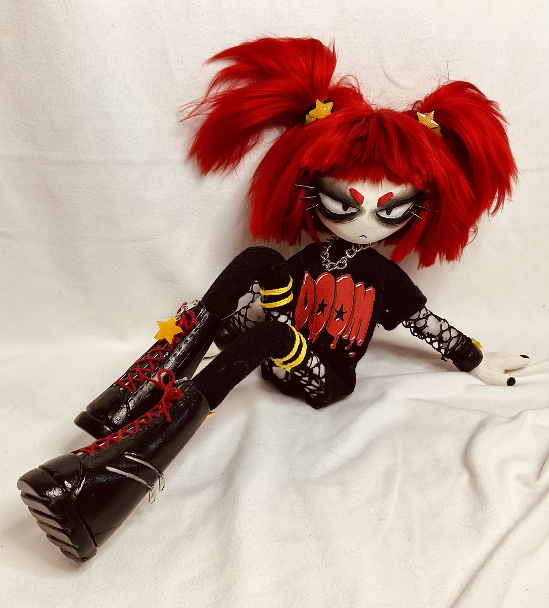 strangereigns's tweet photo. DOOM💥⭐️♥️
OOAK Art doll by me https://t.co/zcIXdT2aLq