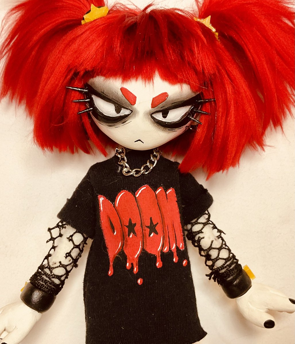 strangereigns's tweet photo. DOOM💥⭐️♥️
OOAK Art doll by me https://t.co/zcIXdT2aLq