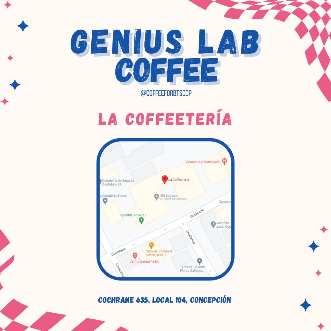 coffeeforbangt1's tweet photo. Es momento de anunciar que se nos viene el GENIUS LAB COFFEE 🎶. Estamos ansiosas de verles y contar con su buena vibra el 19 de marzo✨. https://t.co/jyuEDrvqj5