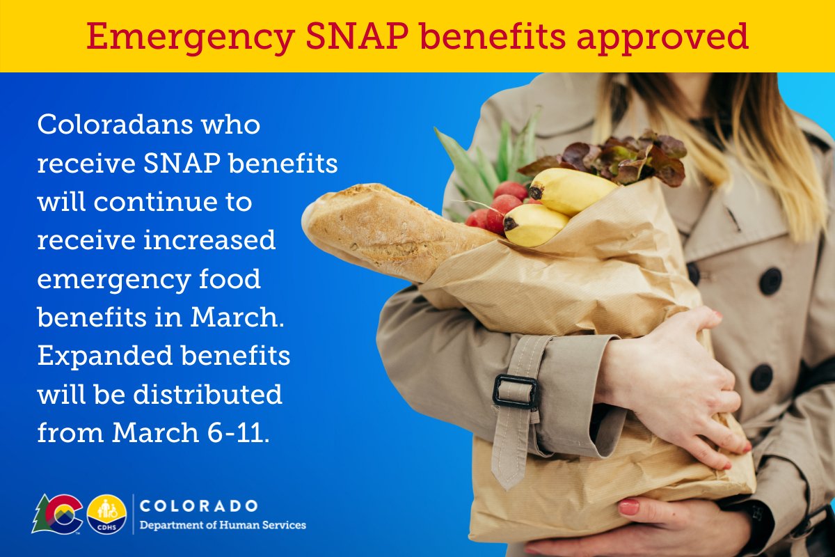 Colo. Human Services on Twitter "Coloradans who receive Supplemental