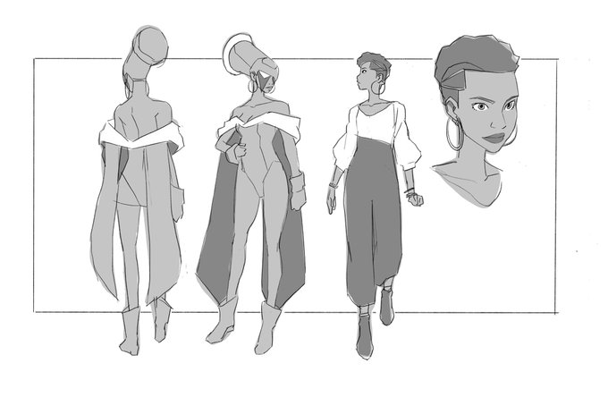 And finally, some early versions of the cast 