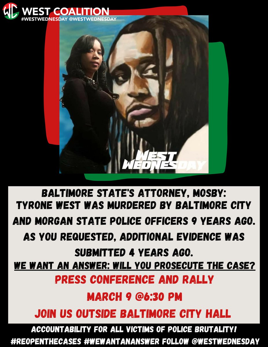 TheGarlandSitIn's tweet photo. @WestWednesday in person at city hall come support families and share widely ‼️ #wewantananswer #Baltimore https://t.co/ZgGxuSsOiO