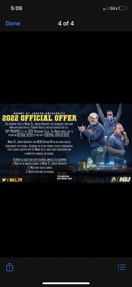 Art_Steinmetz94's tweet photo. Thank you @MSJ_Athletics and @coachtmsj for the official offer!! https://t.co/qjL6BrVeFS