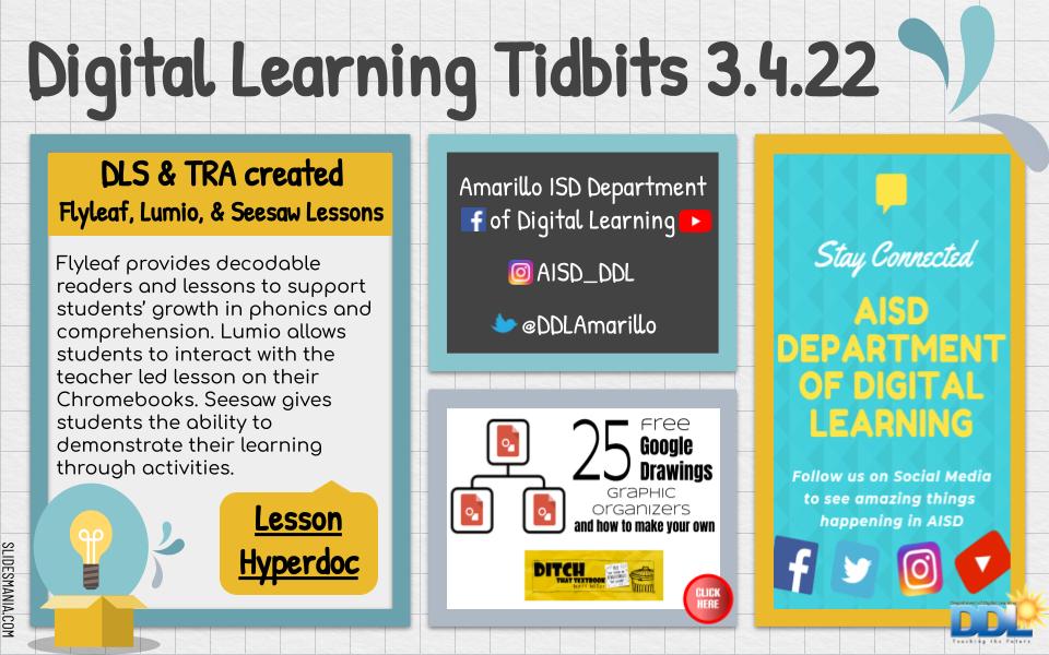 DDLAmarillo's tweet photo. Guess what day it is! Podcast Friday is out. Go Check it out on your favorite platform or just tap the link below. Teachers be sure to check your email for all the new templates that are shared in the Tidbits.
https://t.co/U2AMdbBZmz https://t.co/LmrugPaEl6