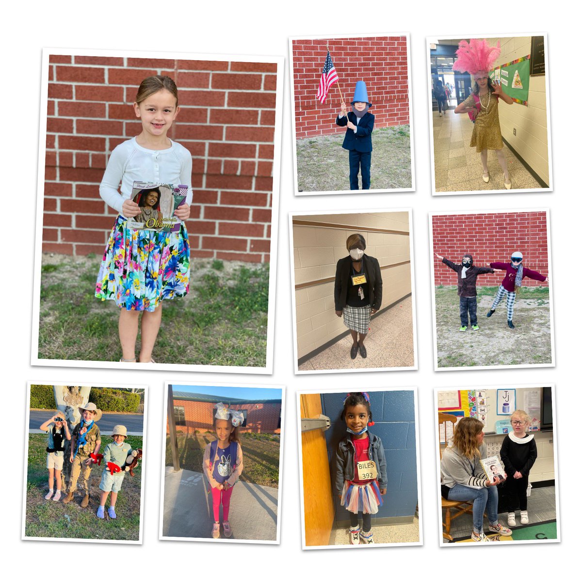 JamesIslandES's tweet photo. We concluded Read Across America Week with Influential Americans Day! We met several important people from Michelle Obama to Charles Lindbergh! We think it’s safe to say our scholars have a great time!! #readacrossccsd #raaweekjies @ccsd_cultural @VOCALCCSD @CCSDConnects https://t.co/uoJmAmHz92