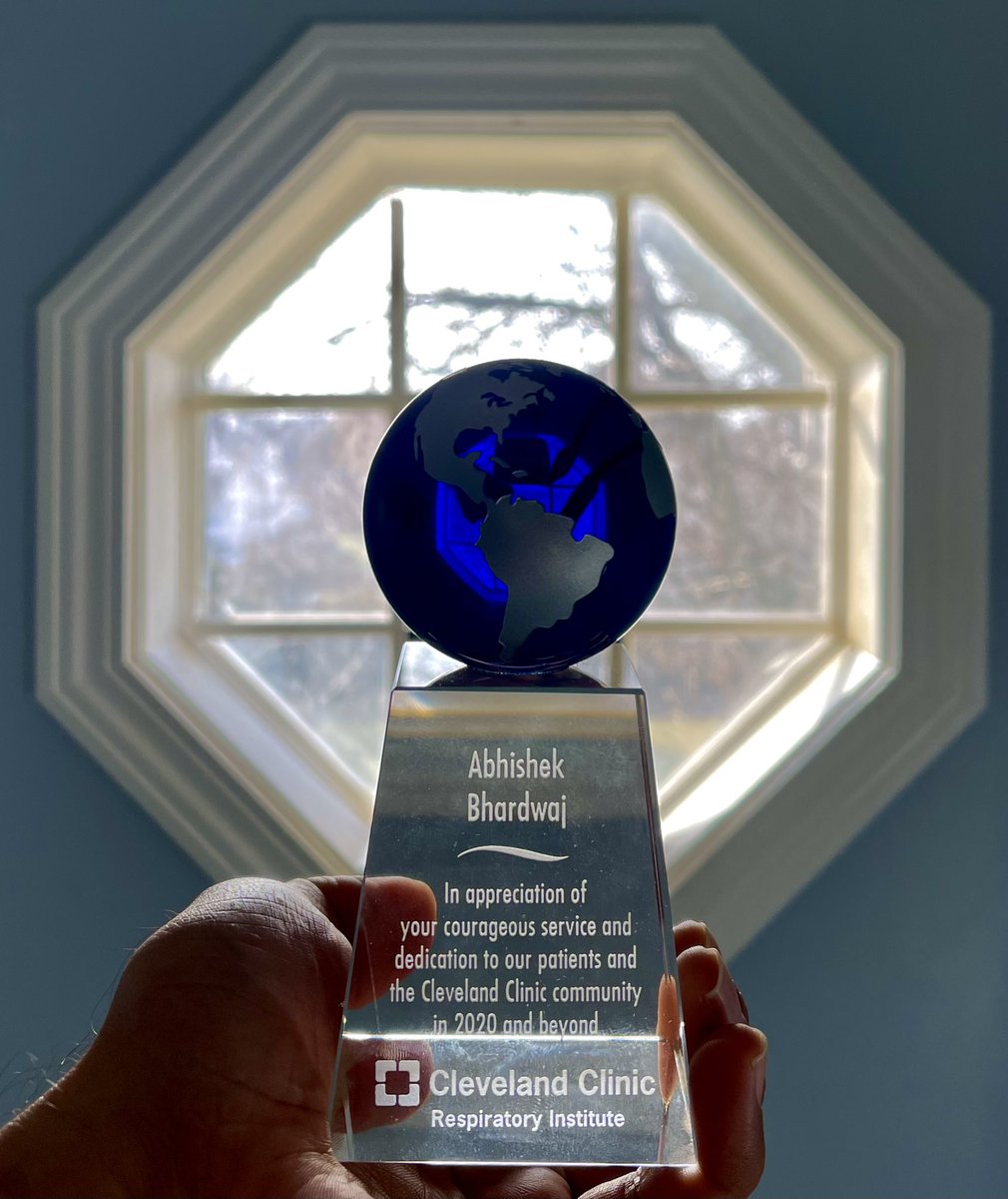 So proud of our <a href="/CleClinicLungs/">Cleveland Clinic Respiratory Institute</a> leadership for recognizing &amp; celebrating <a href="/CCF_PCCM/">CCF Pulmonary and Critical Care Fellows</a> fellows contribution &amp; dedication during the #COVID19 pandemic. Every fellow received this memento for their courage &amp; service. Outstanding faculty &amp; best cofellows. <a href="/RaedDweikMD/">Raed Dweik, MD, MBA</a> <a href="/SumitaKhatri/">Sumita Khatri</a> 🙏