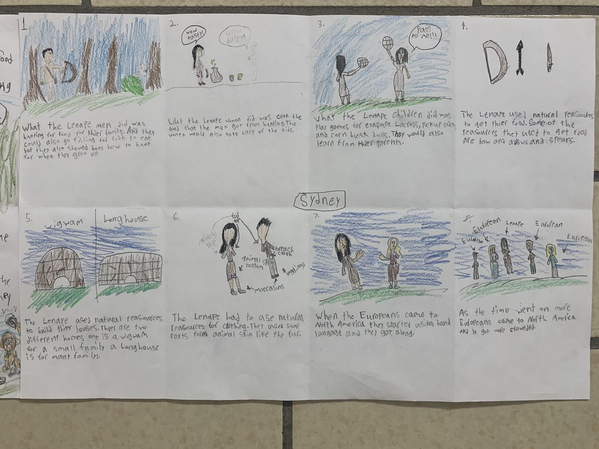 It’s always great to see the students’ creativity shine in our end of unit cartoon style assessment in social studies.
