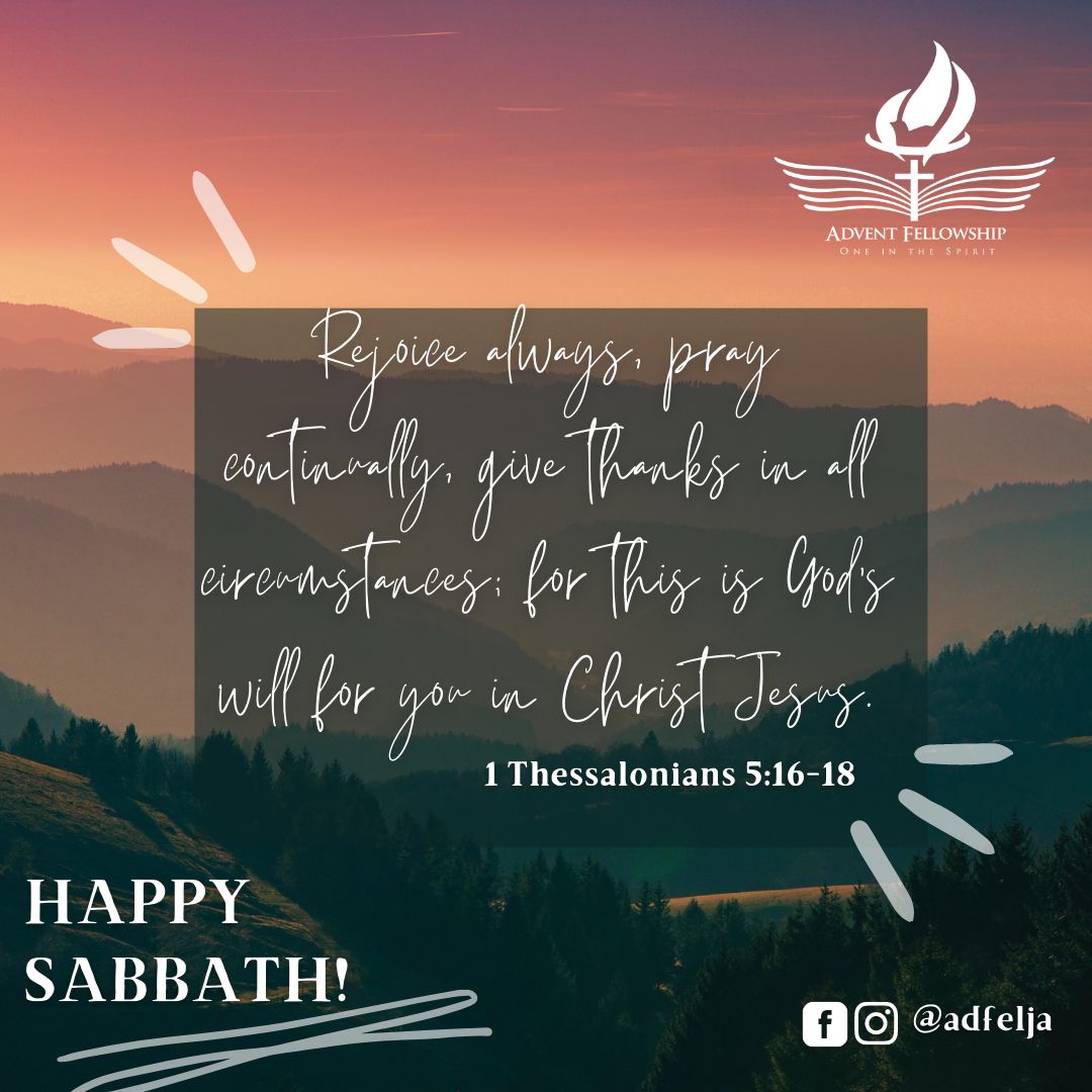 Adfelja's tweet photo. Whew
We just ended another week! 
And it's the first Sabbath of a new month
That is indeed something to rejoice about
Happy Sabbath https://t.co/5WBSZi0Ppi