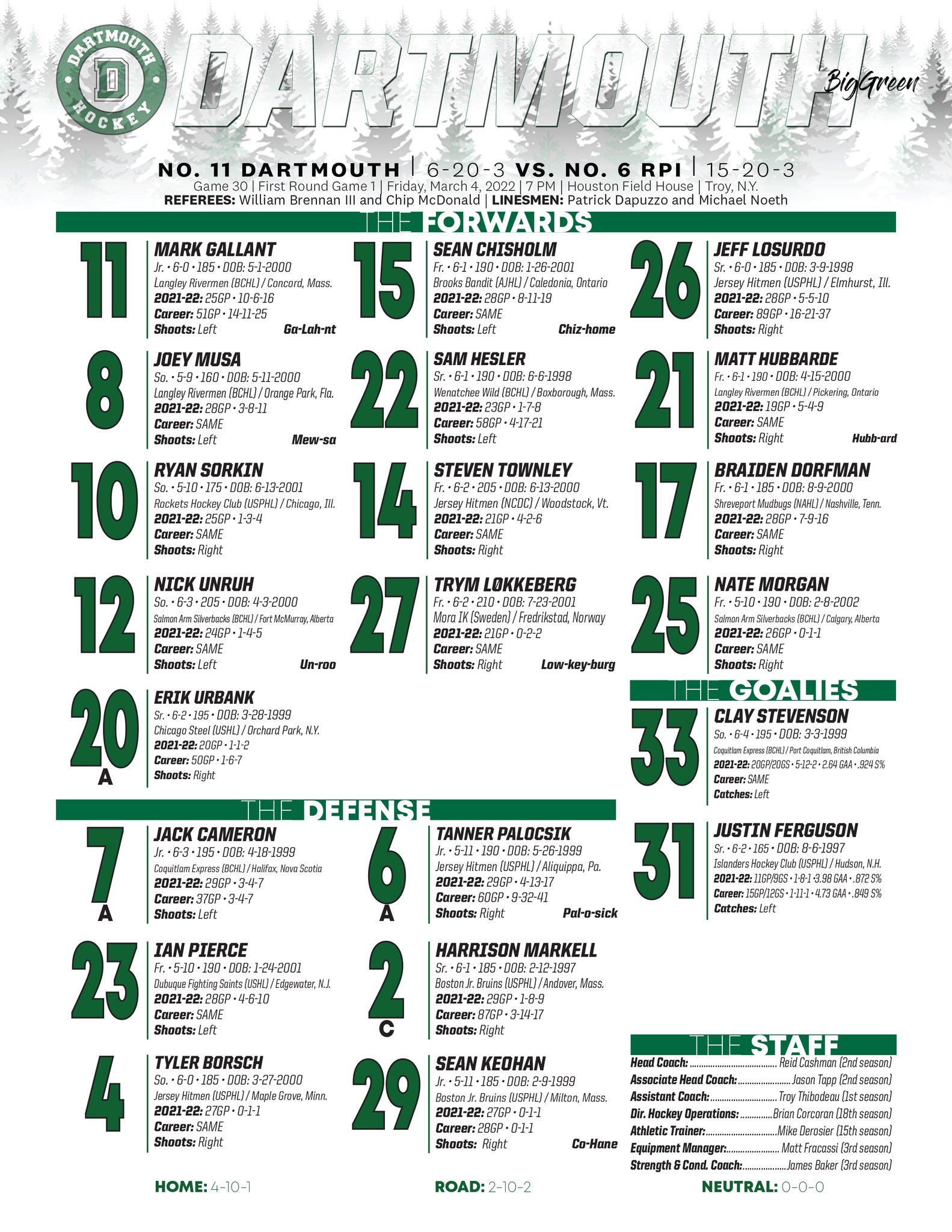 RPI Athletics on Twitter "The playoffs are here! RPI_Hockey and