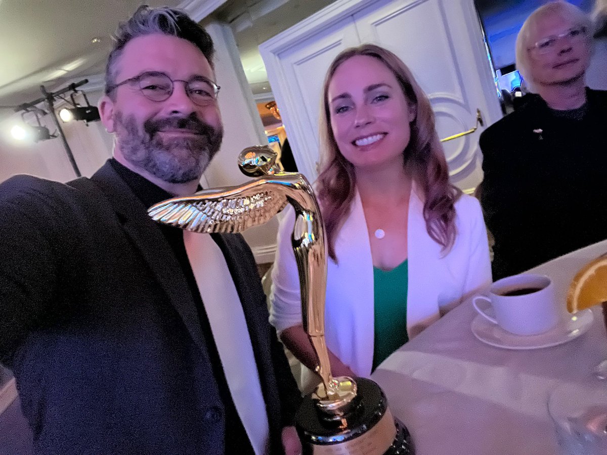 magnopus's tweet photo. Celebrating at the Lumiere Awards...Expo Dubai Xplorer scooped 'Best in AR'!  Shout out to the talented @expo2020dubai and Magnopus teams and our awesome partners. 👊 @AISLumieres https://t.co/LByo08rYEl