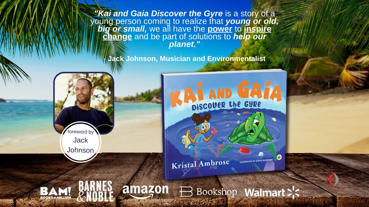 ✨Order now: Kai and Gaia Discover the Gyre! The illustrated children’s book is by #ocean activist
Kristal Ambrose, illustrated by Bahamian Stevie Burrows w/ foreword by musician and environmentalist
<a href="/jackjohnson/">Jack Johnson</a> kaiandgaia.com