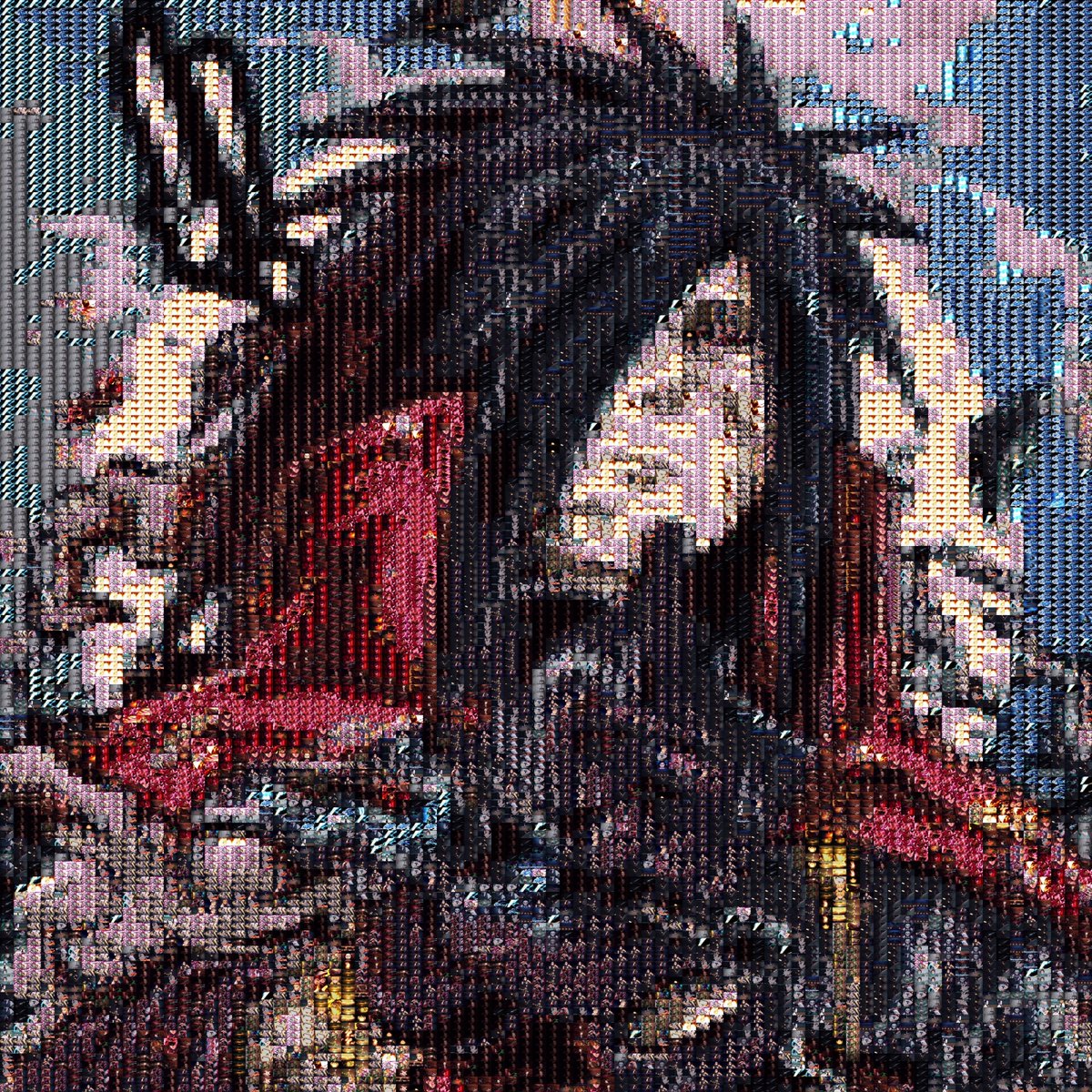 PPixelfun's tweet photo. @madara_724 Gift :-) #pixelfun #demonslayer  Only made with Demons Layer trailer frames. #geek #fun #pixel #anime https://t.co/SJRa2tPbl1