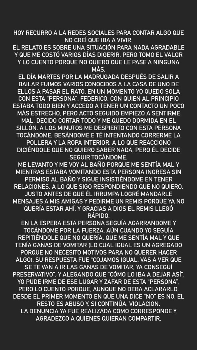 erikasfara's tweet photo. Cuento mi relato y adjunto pruebas de mi denuncia. NUNCA MAS! https://t.co/sg60zk2Gmx