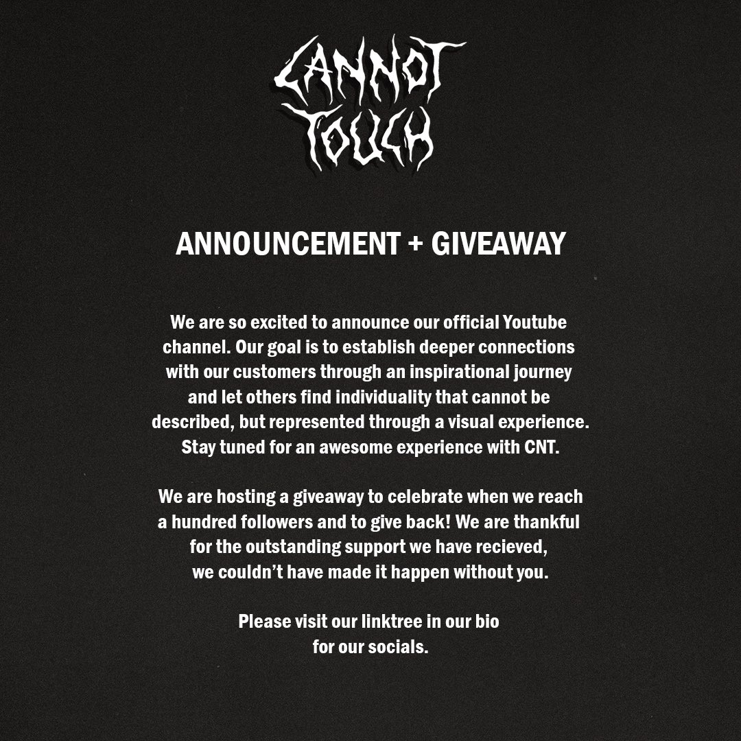 cannottouchshop's tweet photo. Subscribe to our youtube channel now! https://t.co/XL3Y1GXRng