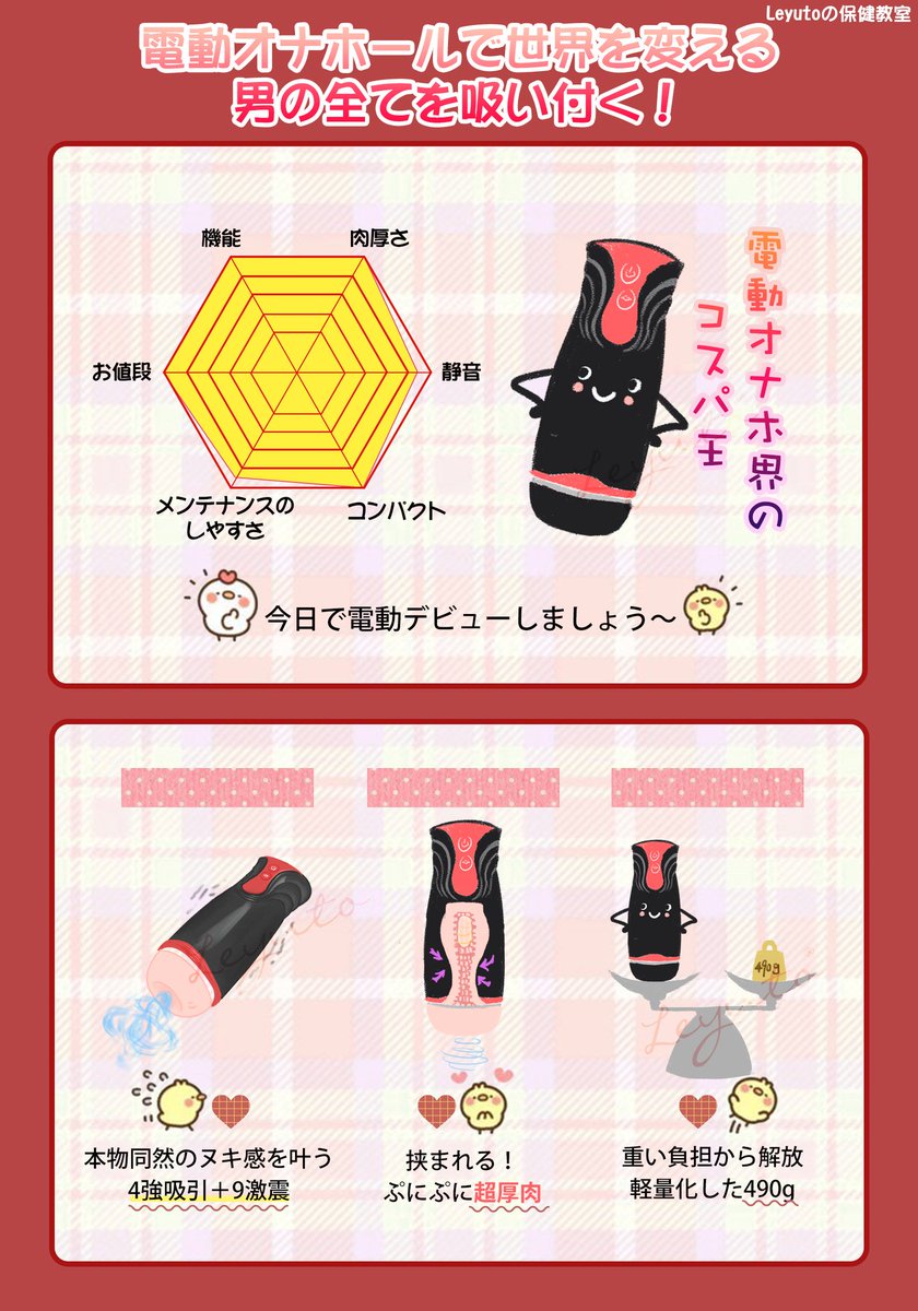 手を使う時代はもう終わり!⚡️
電動オナホが天下を制する!😈
電動オナホの選びに困ってる?

✨機能◎肉厚◎静音
✨コンパクト◎メンテナンスしやすい
@Leyuto_JPの完全無欠コスパ王👑

電動デビューしましょう～👇
300円OFFクーポン付き↓
https://t.co/S4iuEQFFbF

#PR 