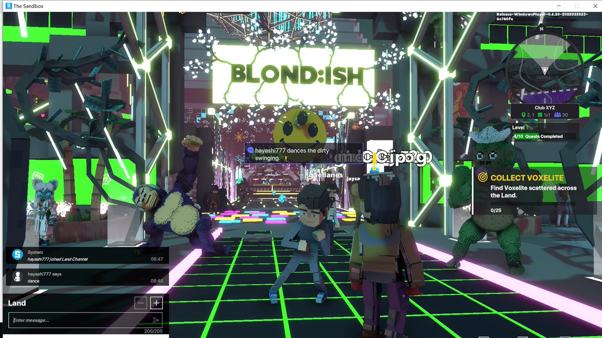 KIMURAG4's tweet photo. @TheSandboxGame @blond_ish I just participated in the daily #SandboxAlphaS2Contest for a chance to earn up to 1,000 $SAND! Day 2 - Dance with Blond:ish. Check out my screenshot below! 👇 #SandboxAlphaS2 https://t.co/q6qlQYtC7X