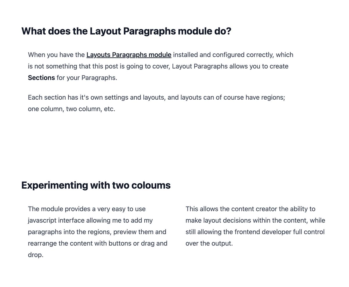 Experimenting with Druxt and the Layout Paragraphs module: stuar.tc/articles/layou… #Druxt #Drupal #Nuxt