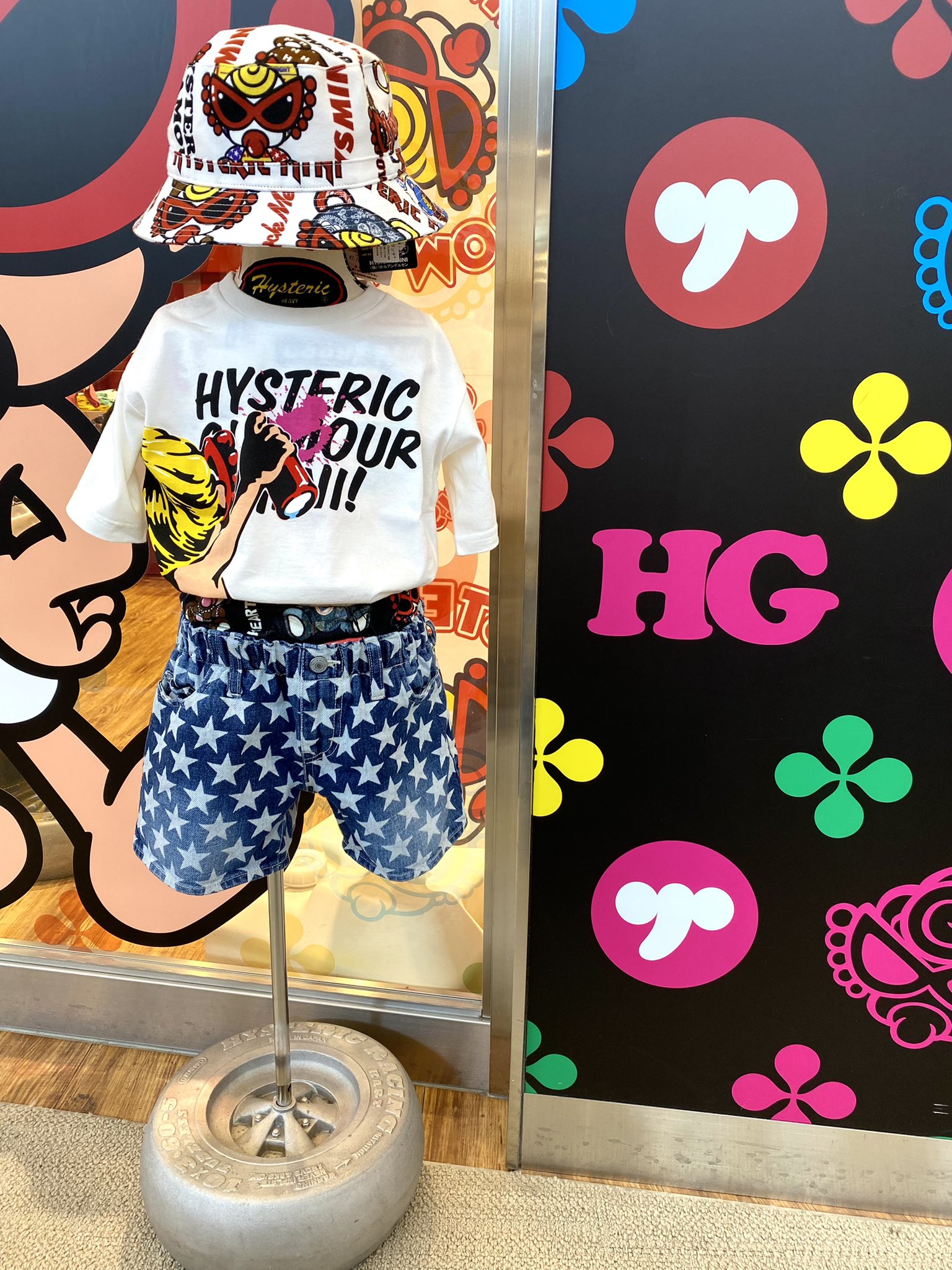 ヒステリックミニ MY FIRST HYSTERIC MINI FACE&BLOCK LOGO JQ マザーズバッグ 45