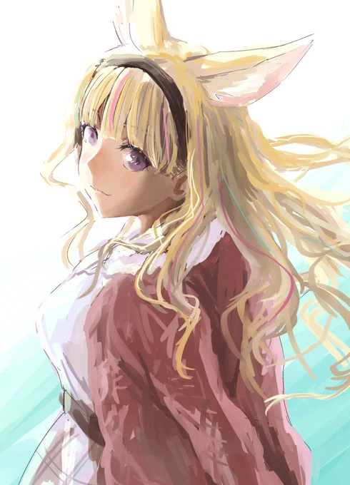 可愛らしいお嬢さん#絵まる 