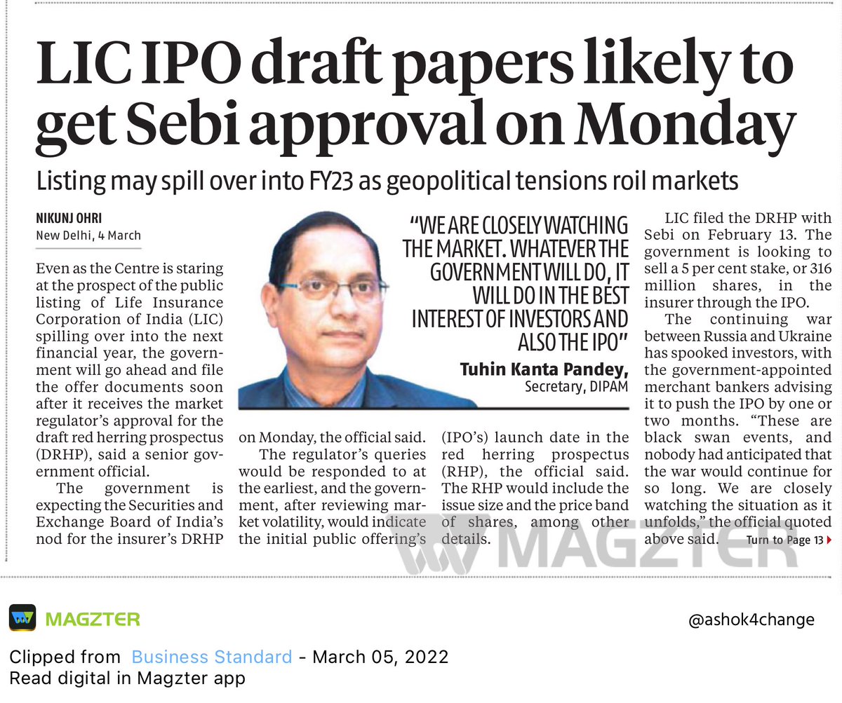 PalsAshok's tweet image. #dipam Go by the market Mr Pandey the roadshows tell us all just that we choose to ignore them quite like inconvenient truth.