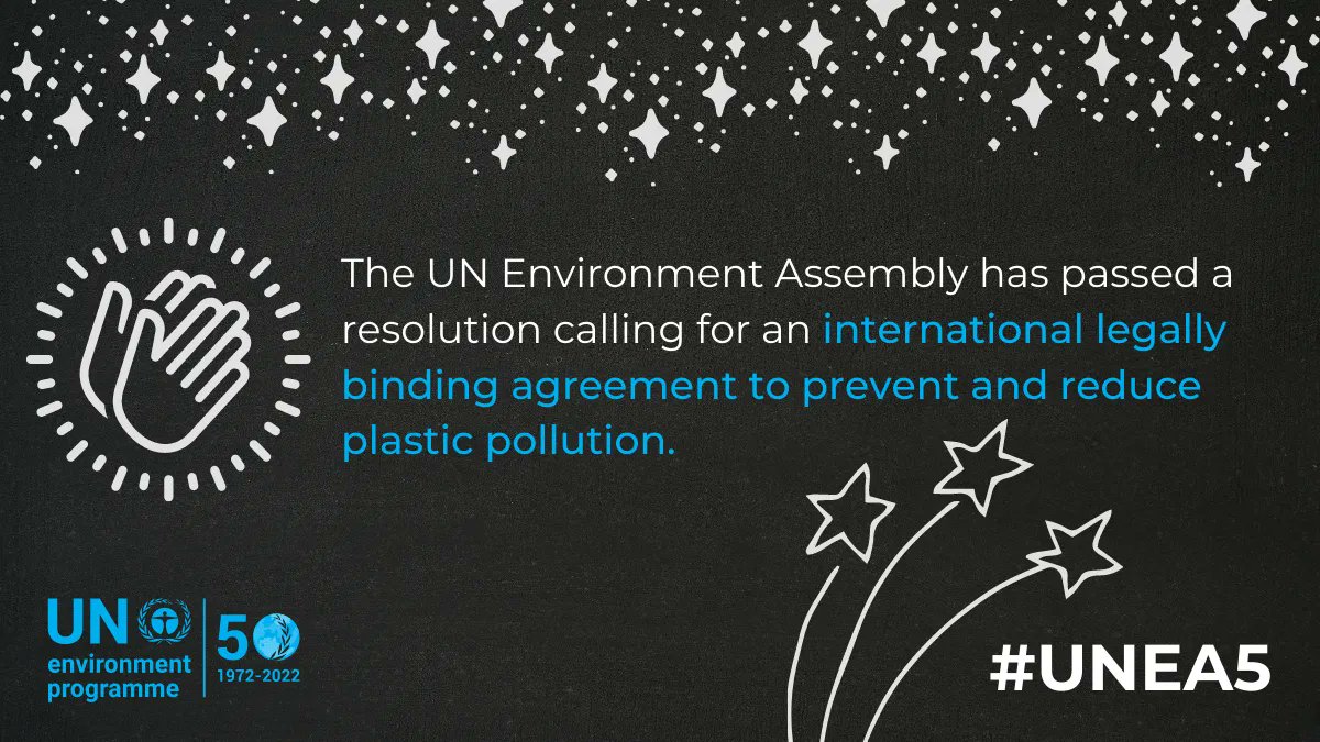 Plastic production has risen exponentially in the last decades and now amounts to some 400 million tons per year– a figure set to double by 2040.

#UNEA5 brought action to #BeatPlasticPollution. Learn about it here: bit.ly/3HDg9UV
