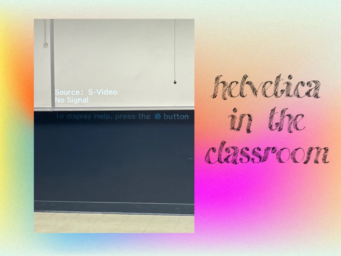 michellenvmengu's tweet photo. It’s really everywhere isn’t it? #helvetica #rsj108 https://t.co/mMefMo8GXa