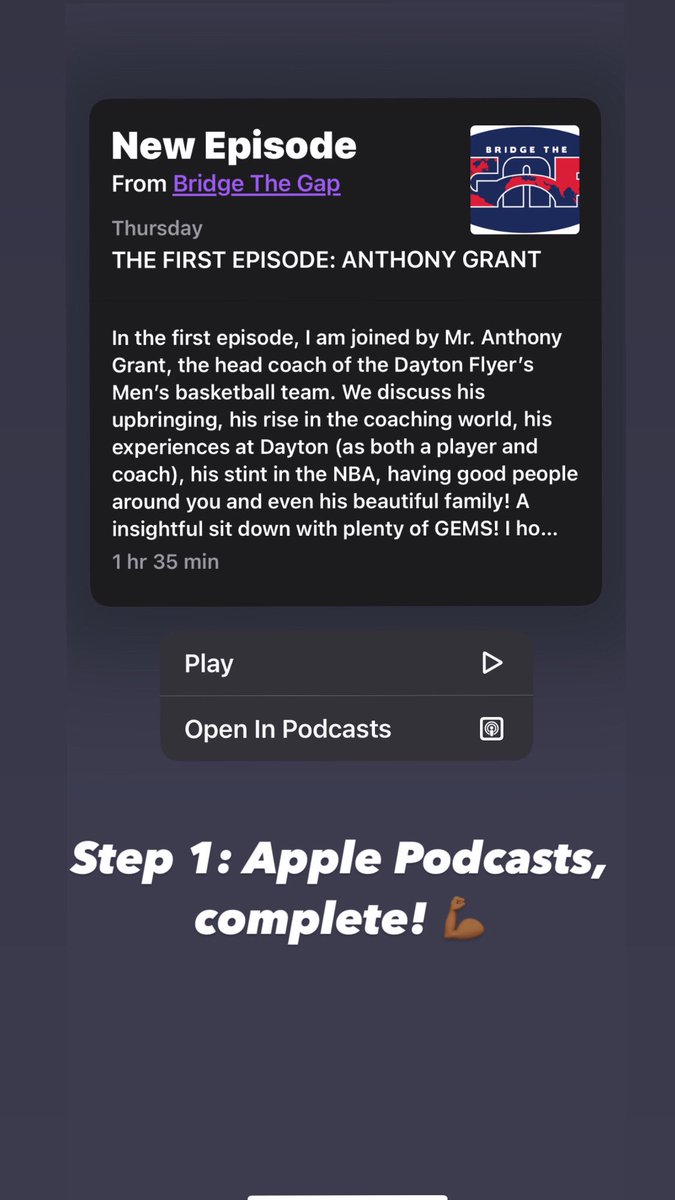 BridgeTheGap_5's tweet photo. We are live on Apple Podcasts and Amazon with Google coming soon! I did this for my Dayton contingent 💪🏾😎 but now everyone can access the Pod wherever they need! https://t.co/g0sOhHBp7G