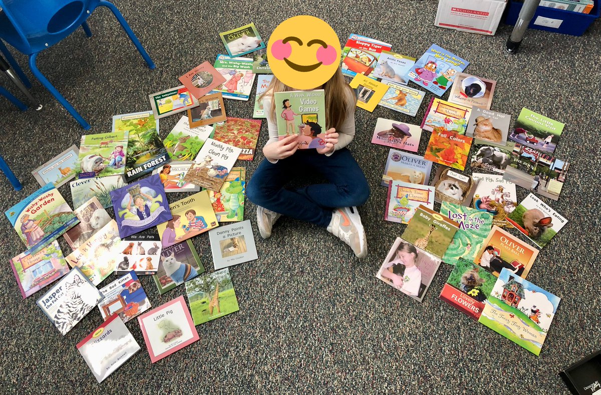 We celebrated BIG today! This student was reading three words per page in October. Today, she’s reading above grade level and reading books with 250+ words. 🥲 #ReadingRecovery #Proud #Reader #Writer #FirstGrade #BronchoPride