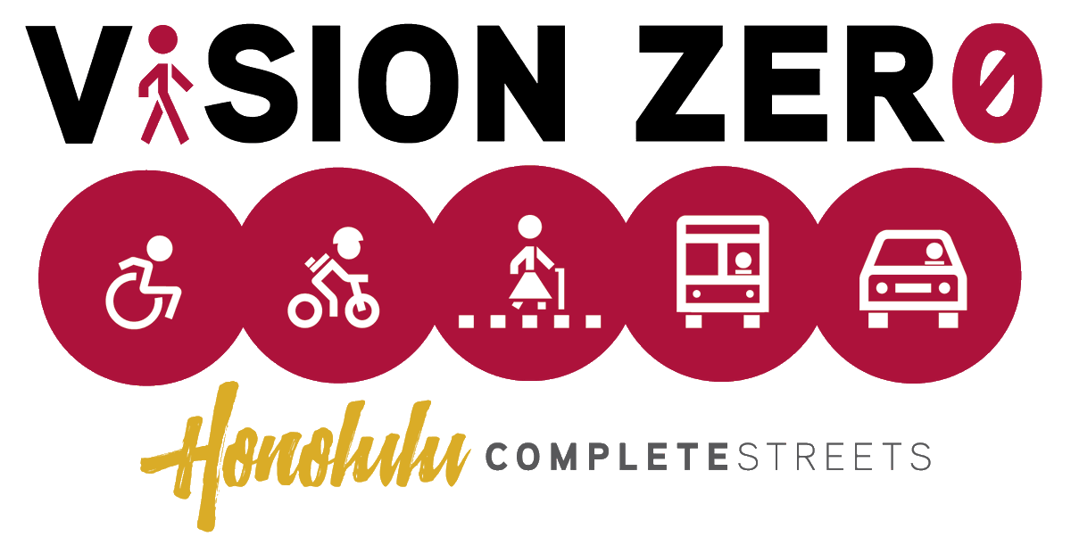 visionzeroHI's tweet image. The City and County of Honolulu is committed to ending traffic violence on Oahu. The Vision Zero Action Plan will define a set of actions to eliminate traffic deaths and serious injuries on our streets by 2035.