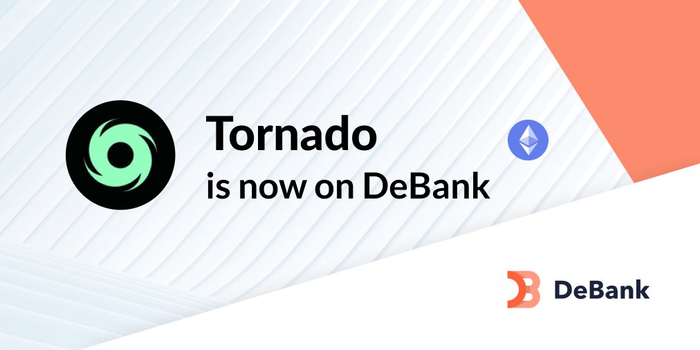 DeBankDeFi's tweet photo. Now you can tracked your staked $TORN balance from @TornadoCash on https://t.co/IEGJ3zLVHO!

(@ethereum version) https://t.co/r5xu7FMrgR